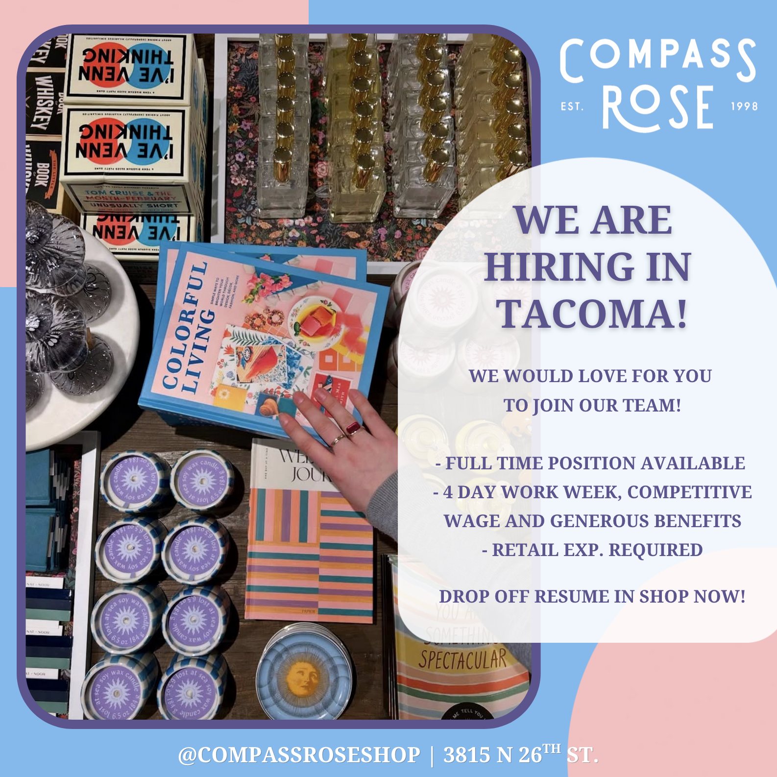 Compass Rose Tacoma is hiring! We... - Compass Rose Tacoma | Facebook
