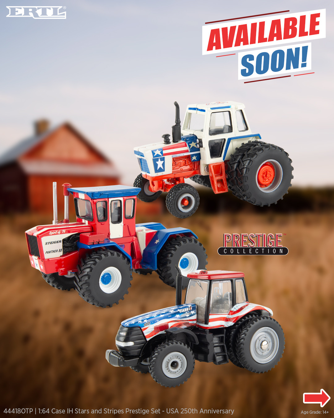 ❤️Check out the New Releases Coming for Case IH!❤️ 1:64 Stars
