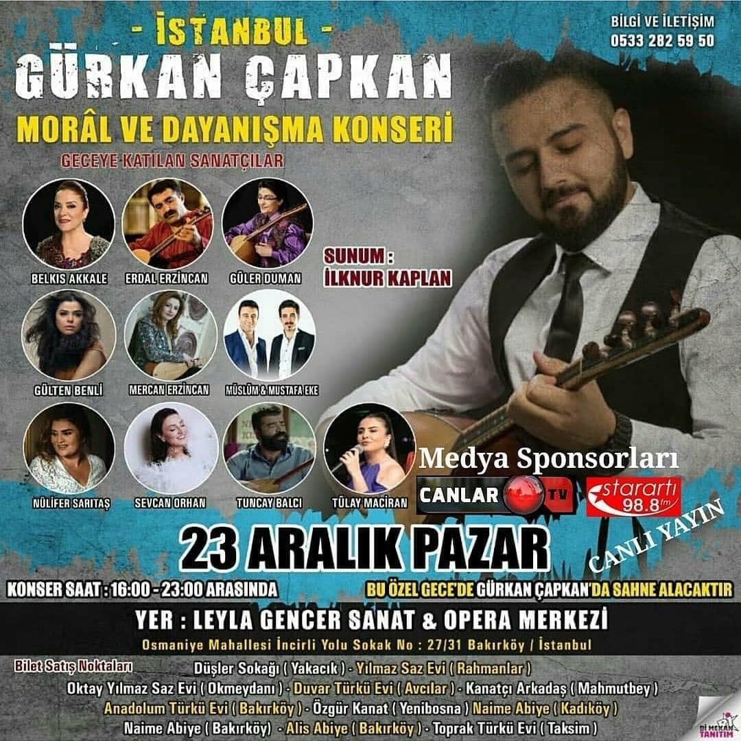 duvar turku evi degerli sanatcimiz gurkan capakanin bu dayanisma gecesinde tum dost ve sevenleri bekliyoruz bilet satis noktasi duvar turku evinde simdiden herkesin ilgisine tesekkur ederiz facebook
