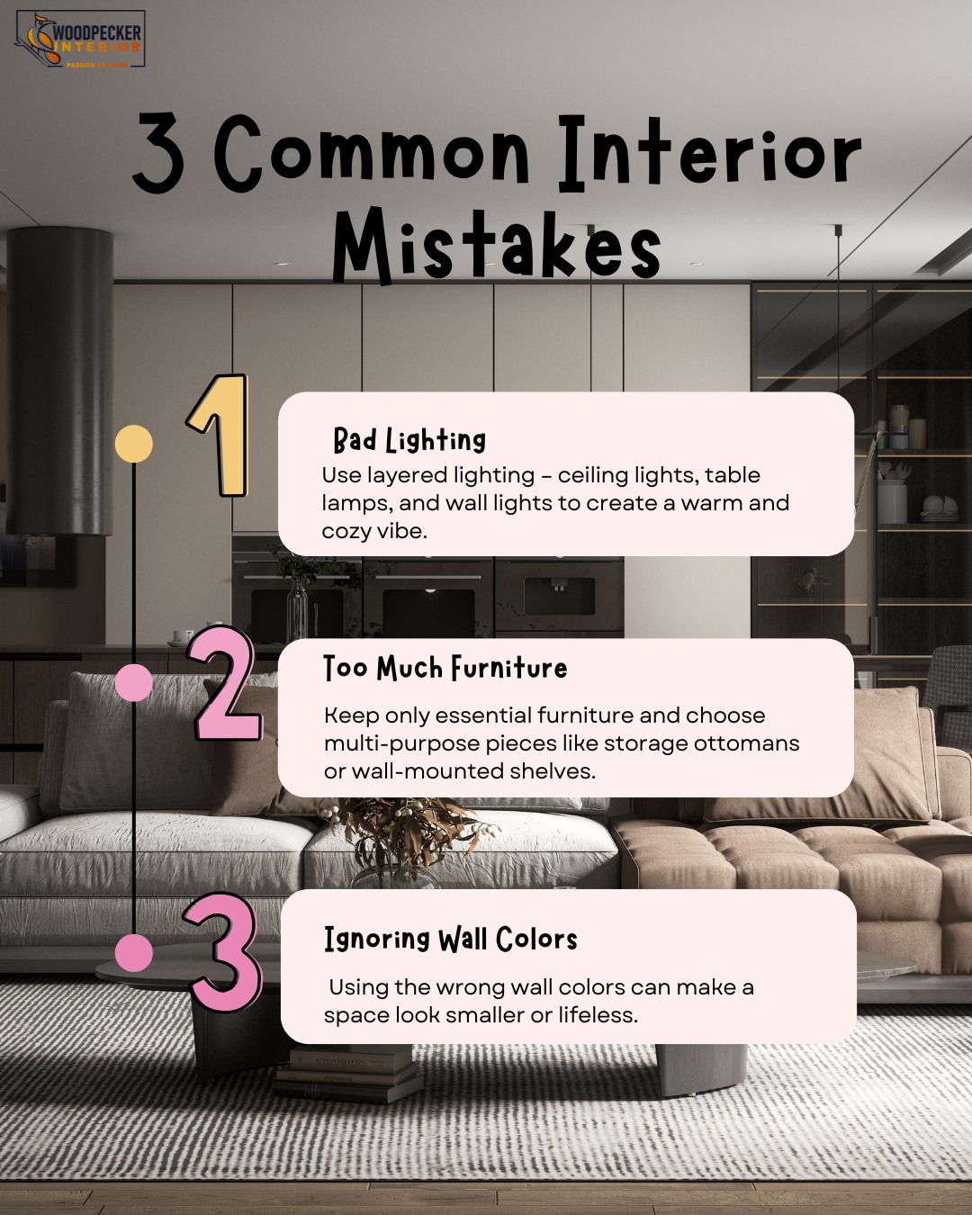 Woodpeckerinterior - 🏡 3 Common Interior Mistakes You Should Avoid! 😅 ...