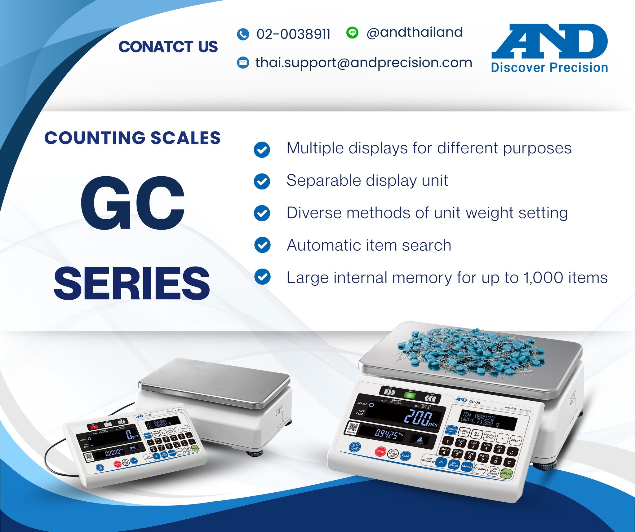 Counting Scales 🩵 💙 รุ่น GC... - A&D Instruments Thailand | Facebook