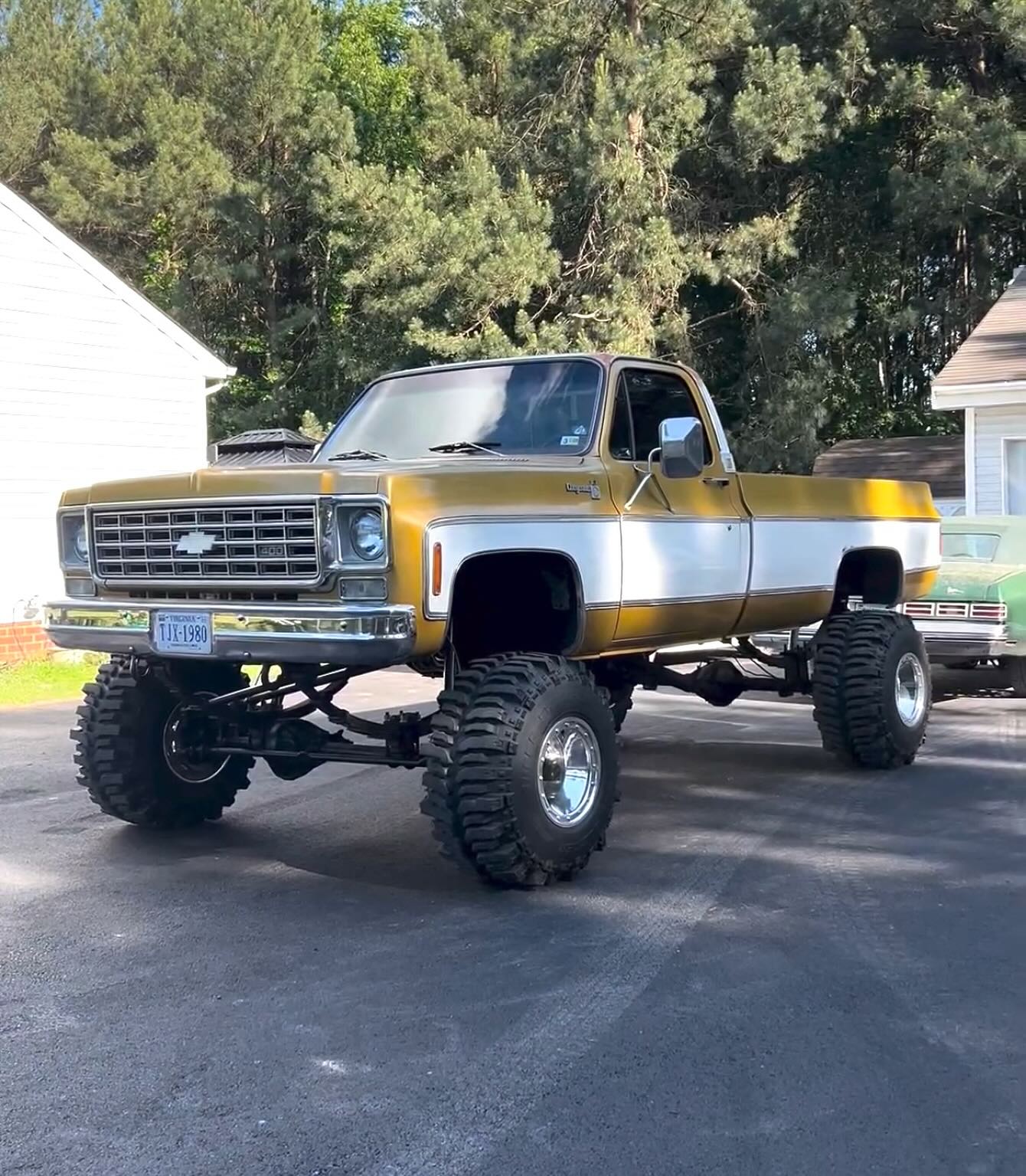 Ultimate - How about this Stunning 1975 Cheyenne K10 on a 12” lift and ...