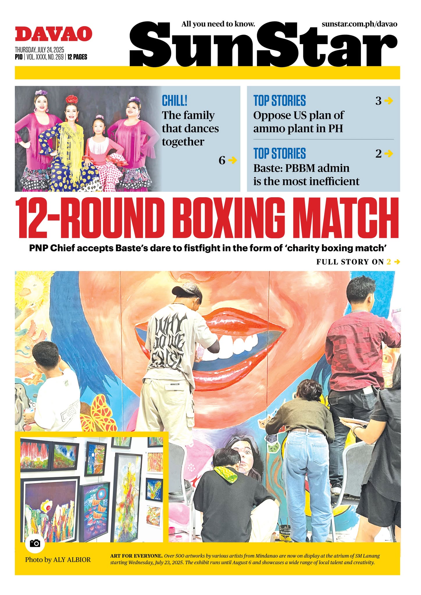 SunStar - 12-ROUND BOXING MATCH This story and more in today's copy ...
