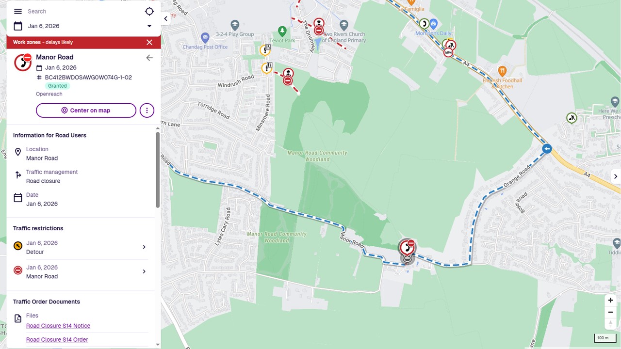 Saltford - 🚧 Planned road closure 📍 Manor Road, Saltford (towards 'the ...
