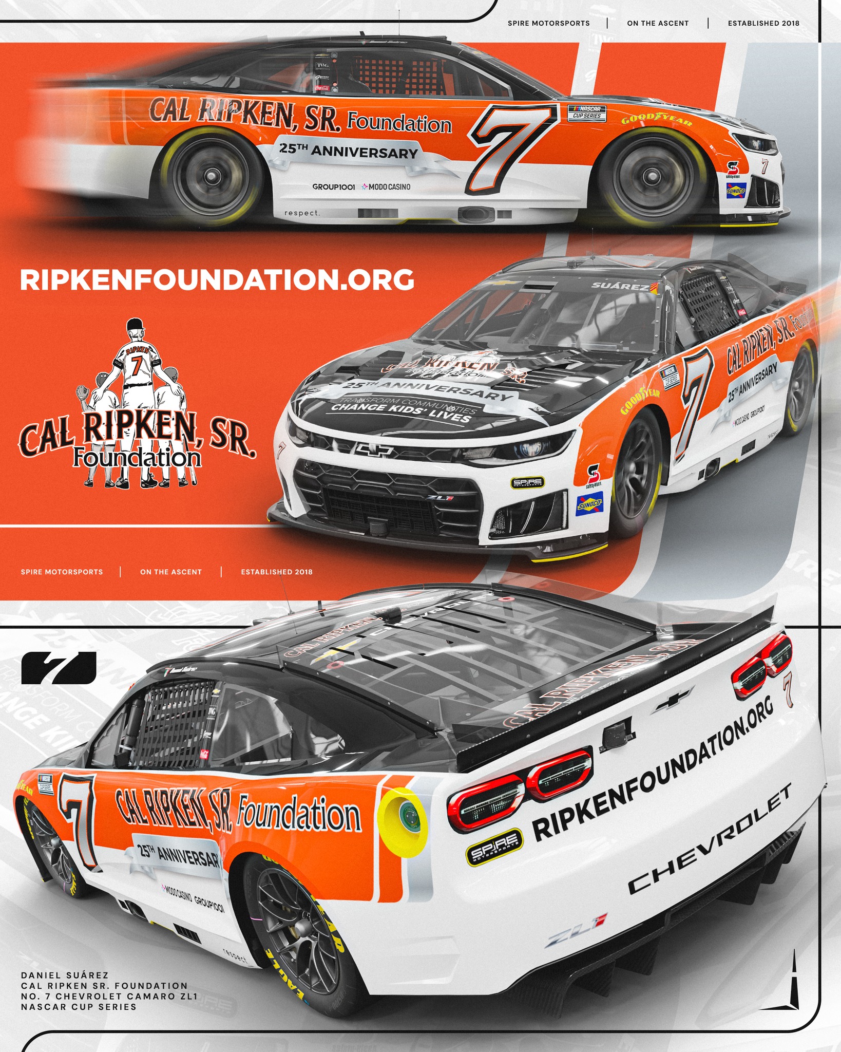 Racing - CAL RIPKEN, SR. FOUNDATION RETURNS TO NO. 7 CHEVROLET WITH ...