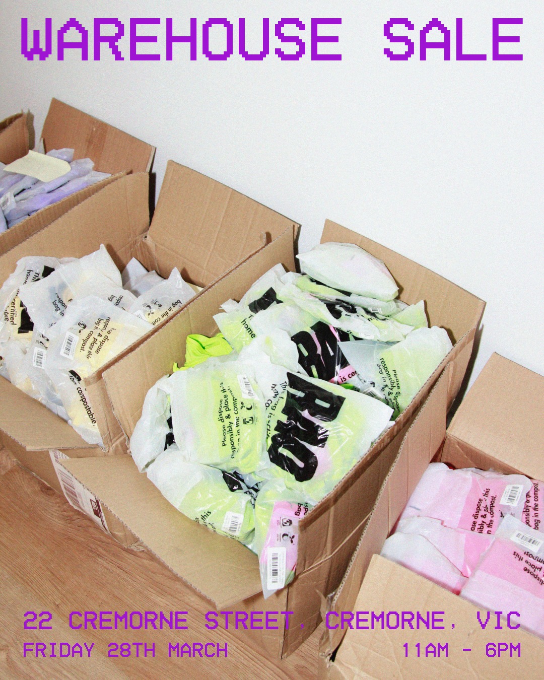 RAQ Apparel - RAQ’s First-Ever Warehouse Sale! 💜 Friday,... | Facebook
