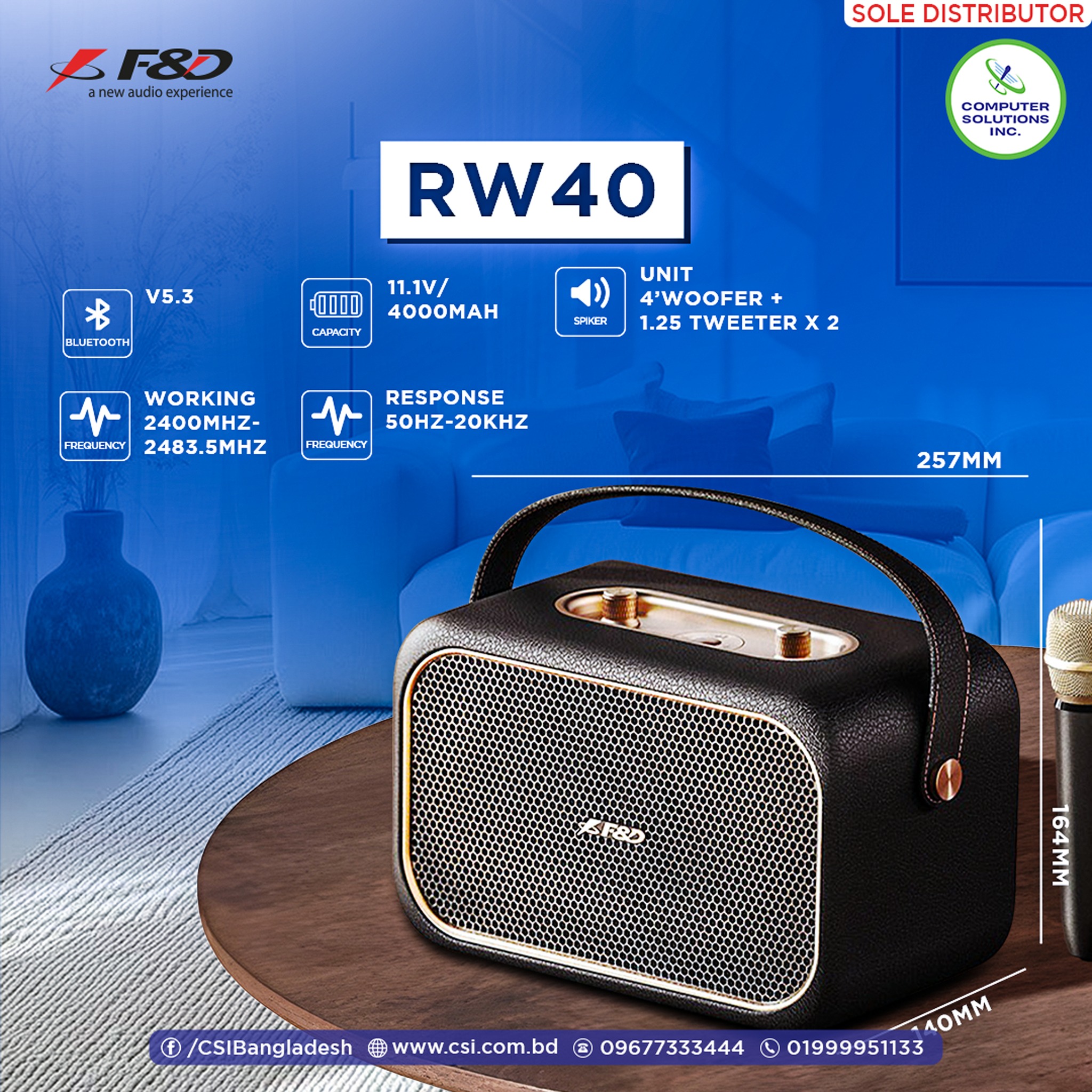 🔊 Meet F&D RW40 — Your ultimate... - Computer Solutions Inc. | Facebook