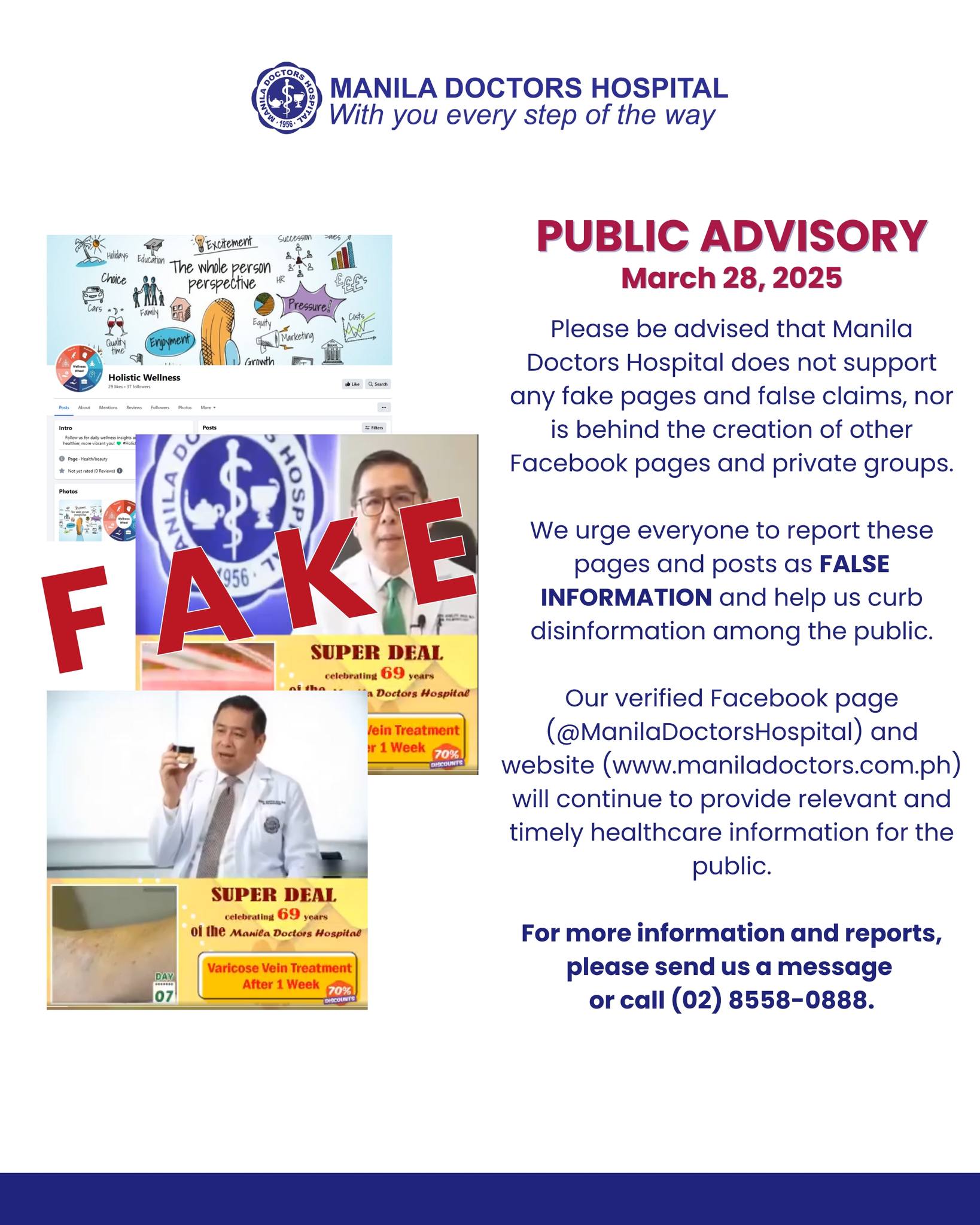 Manila Doctors Hospital - PUBLIC ADVISORY: March 28, 2025 Beware of ...