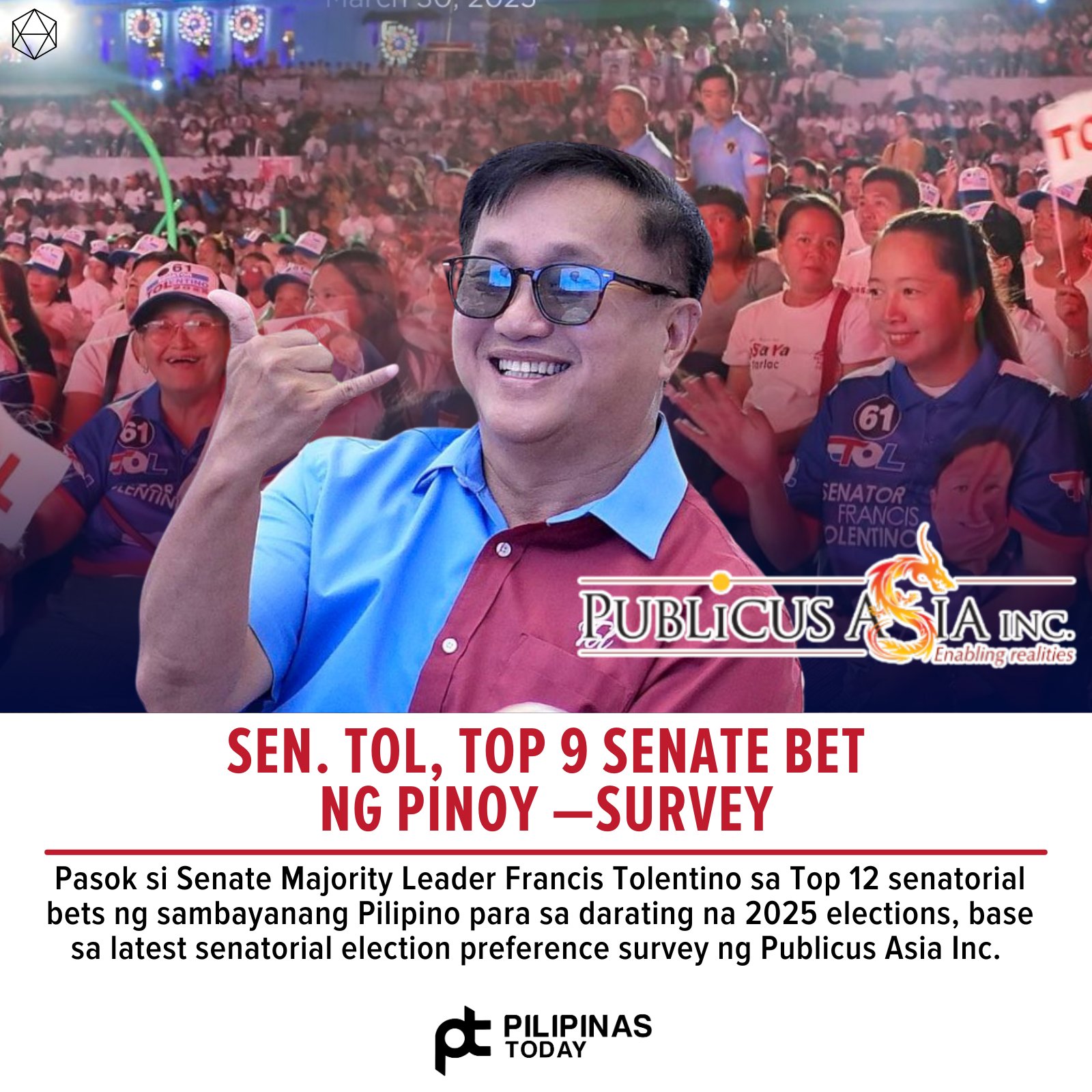 Pilipinas Radyo - Sa 2025 senatorial election preference... | Facebook