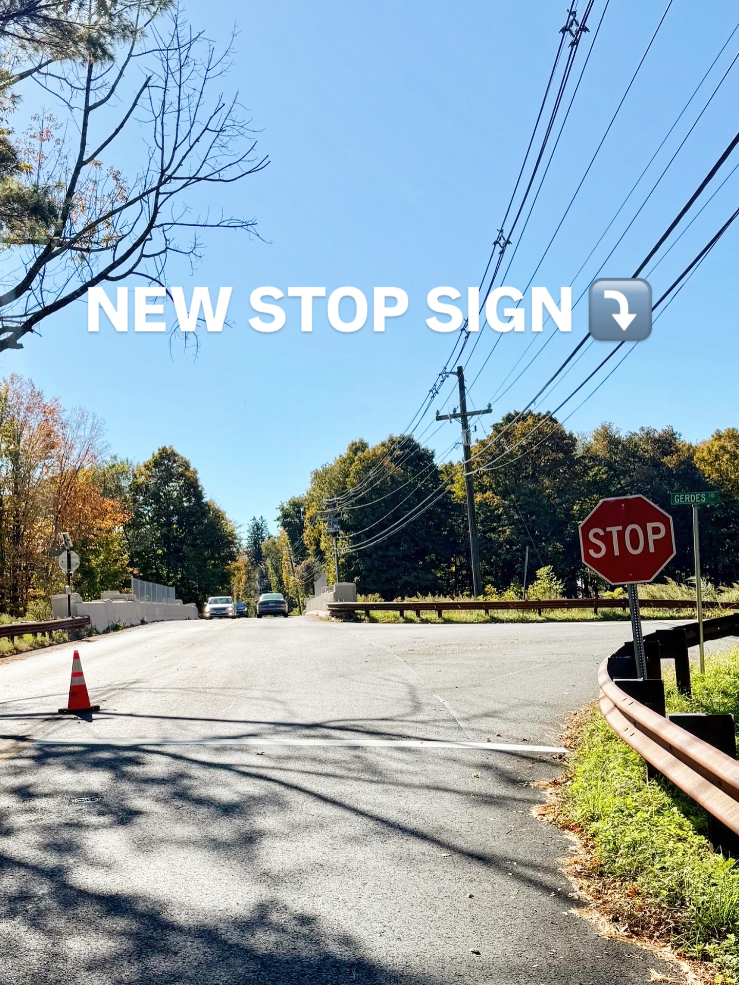 New - 🛑 NEW STOP SIGN INSTALLED - White Oak Shade Road at Gerdes Road 🛑 ...