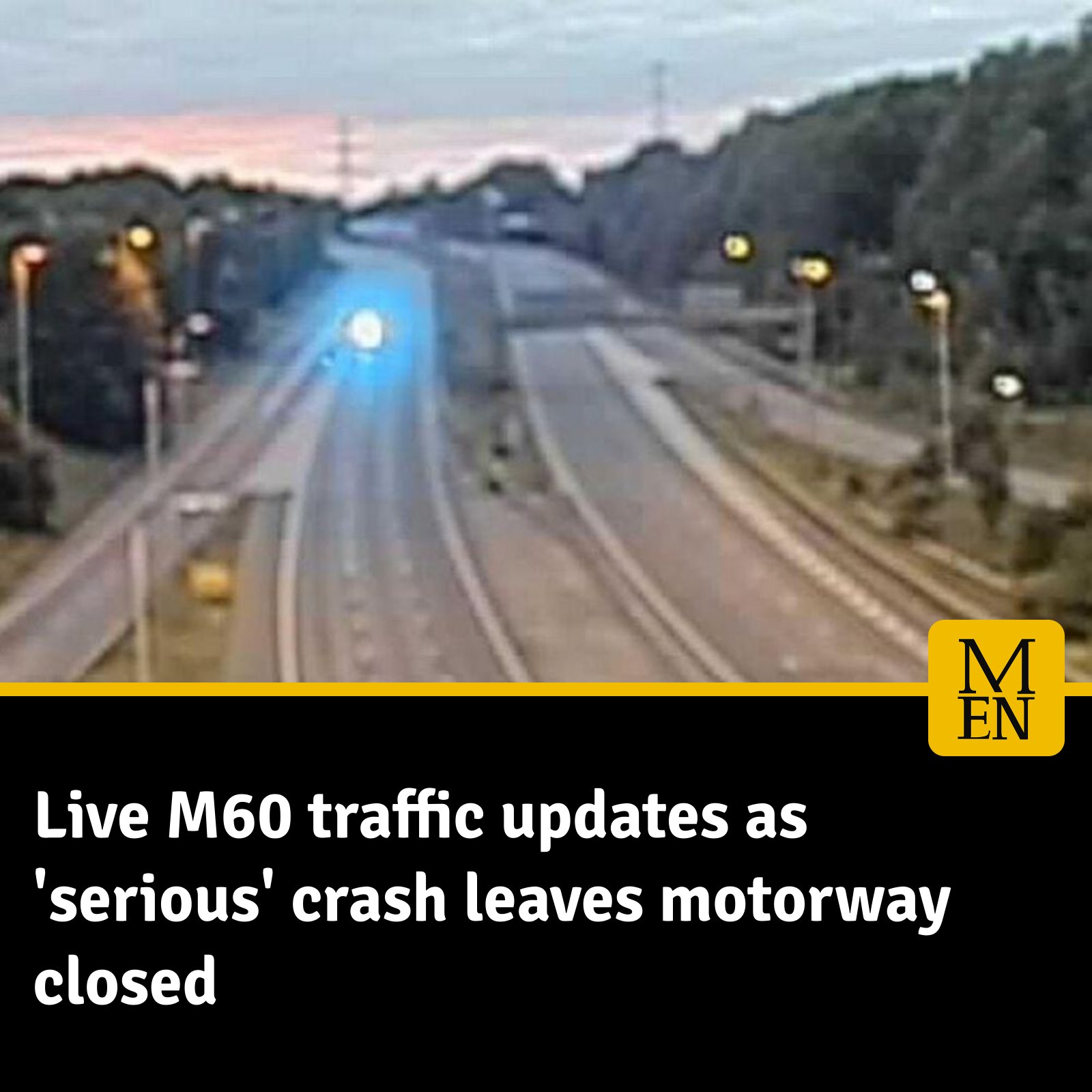 Manchester - The motorway is closed in both directions | Facebook