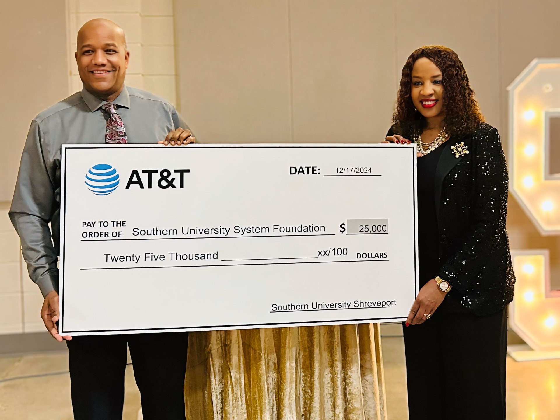Southern - AT&T President of Louisiana, David Aubrey, announced a ...