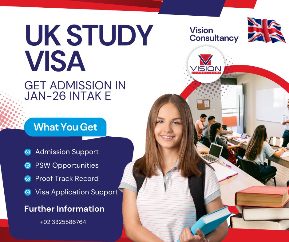 Vision - 🌍 Study in the UK – January 2026 Intake Now Open! 🎓🇬🇧 Start ...