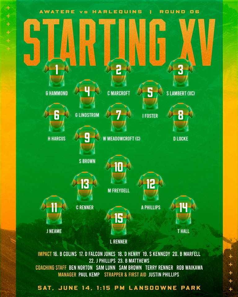 Awatere Starting XV for tomorrow’s... - Awatere Rugby Club | Facebook