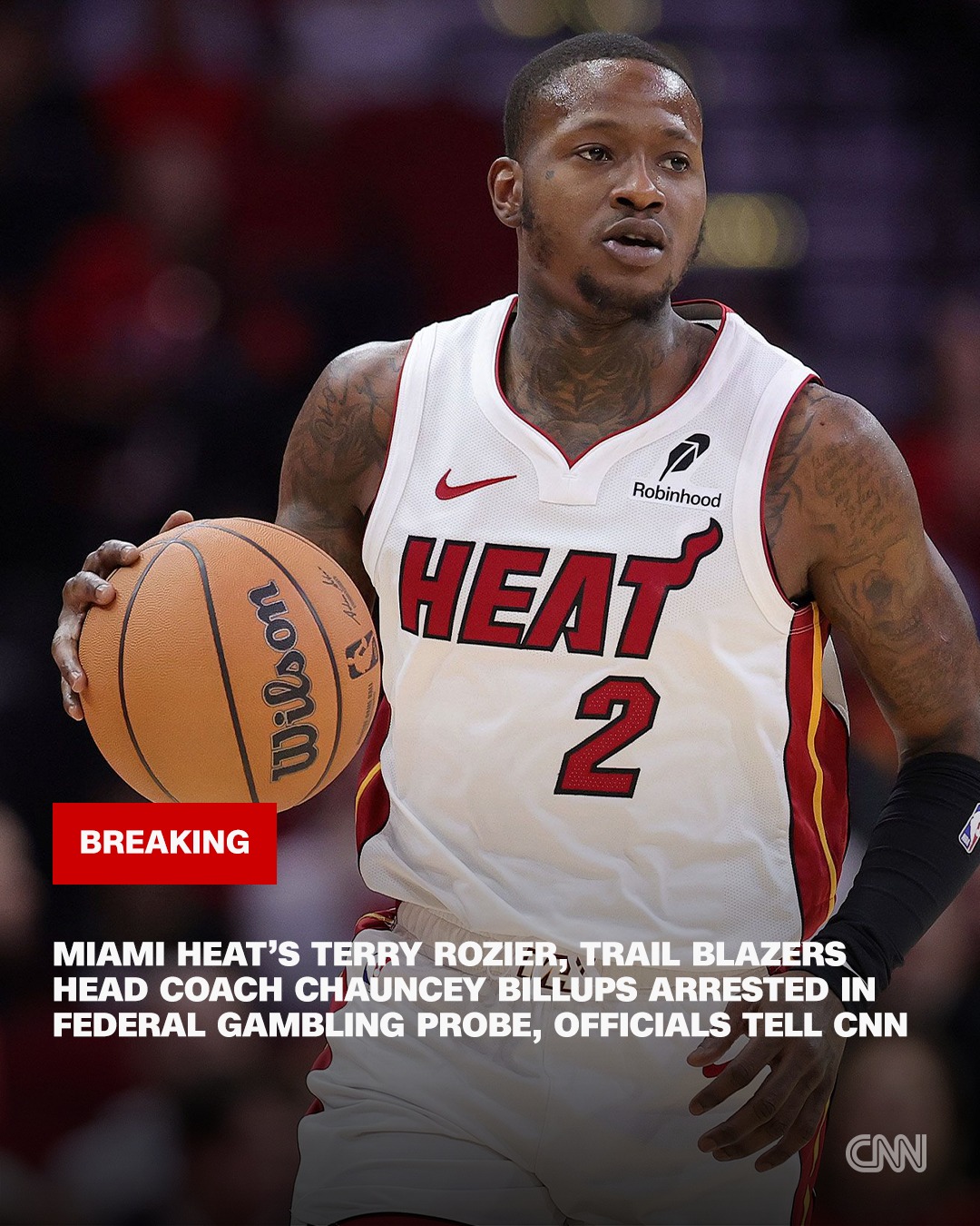 CNN - Miami Heat guard Terry Rozier and Portland Trail... | Facebook