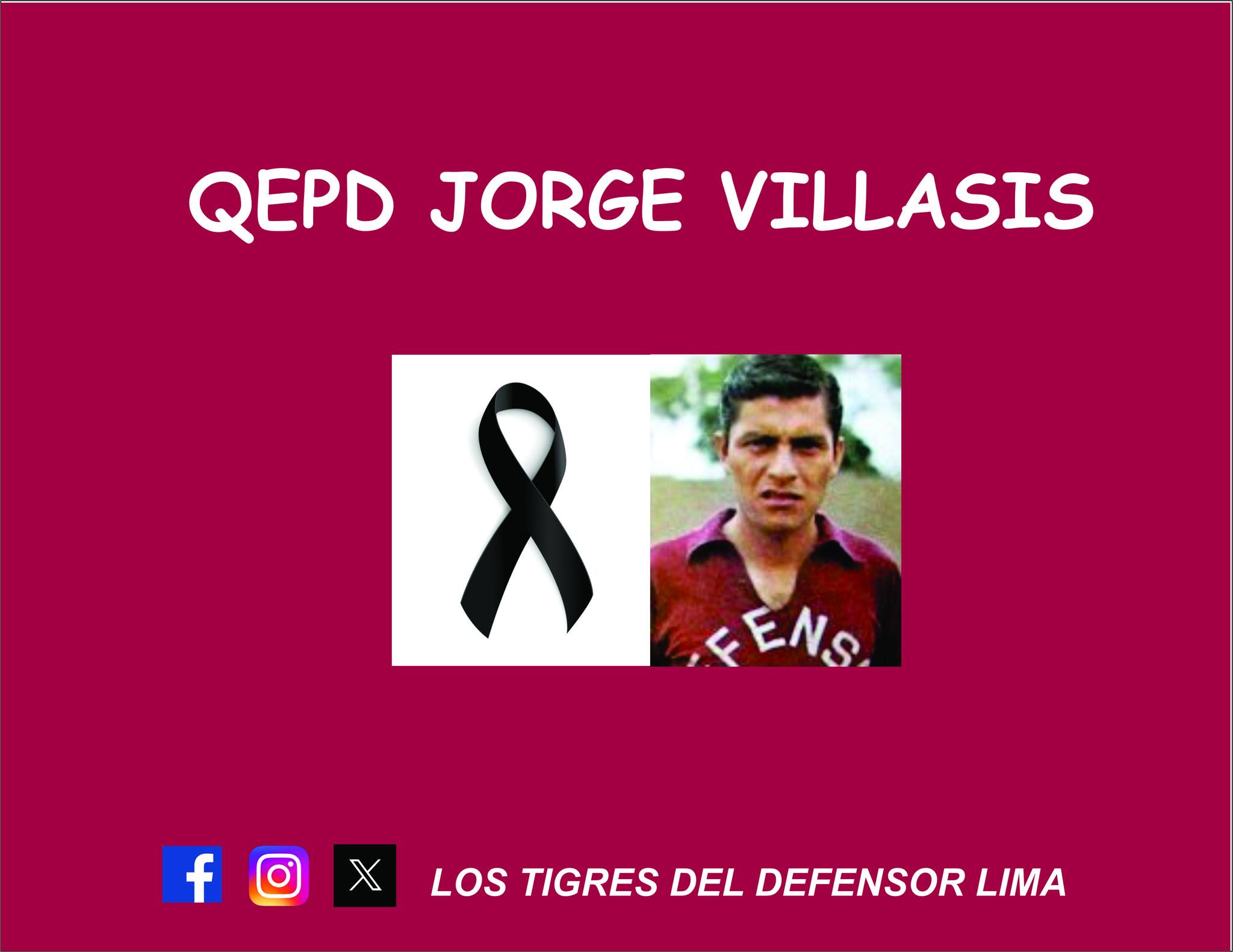 Los - DESCANSA EN PAZ JORGE VILLASIS 😢💐 ️ #mediocampista #QEPD #RIP 🧠🛐 ...