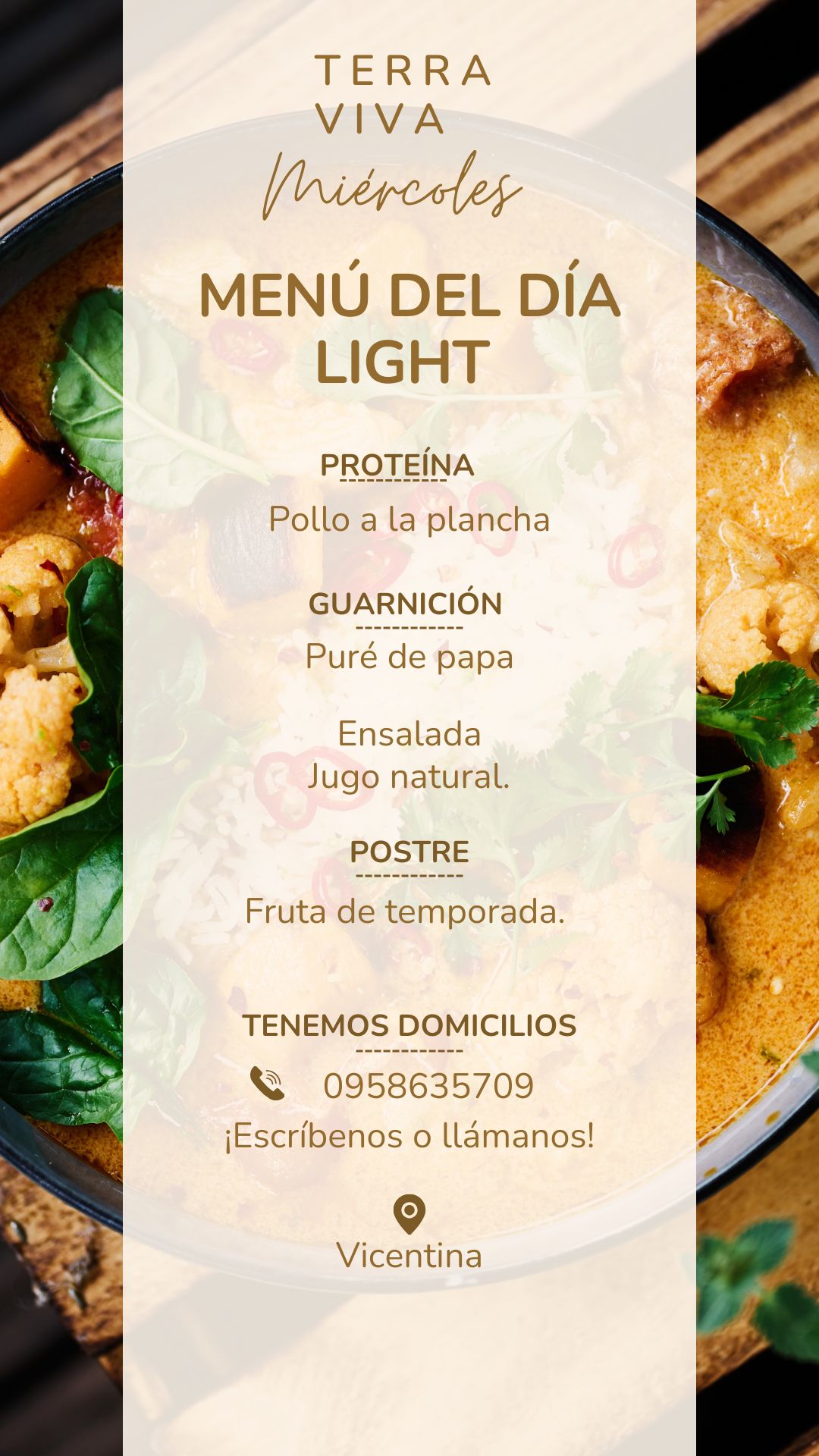 Terra Viva - MENÚ 🤤🤤🤤 . Desde ahora puedes disfrutar en casa o en tu ...