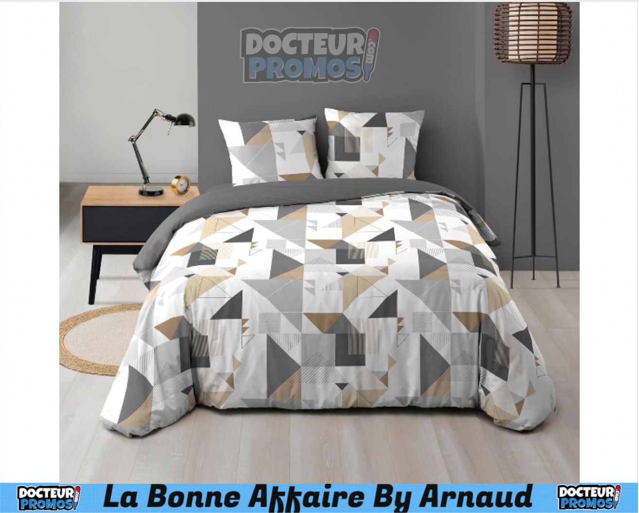 Douceur d'Intérieur Parure de lit OPA - 100% coton - 220 x 240 cm pas Douceur d'Intérieur Parure de lit OPA - 100% coton - 220 x 240 cm pas