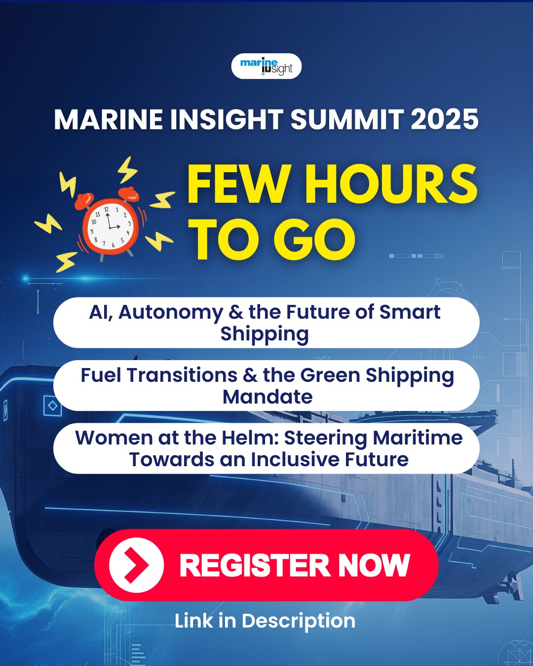 Marine - 🌊 Marine Insight Summit 2025 – Just a Few Hours Away! 🚢 The ...