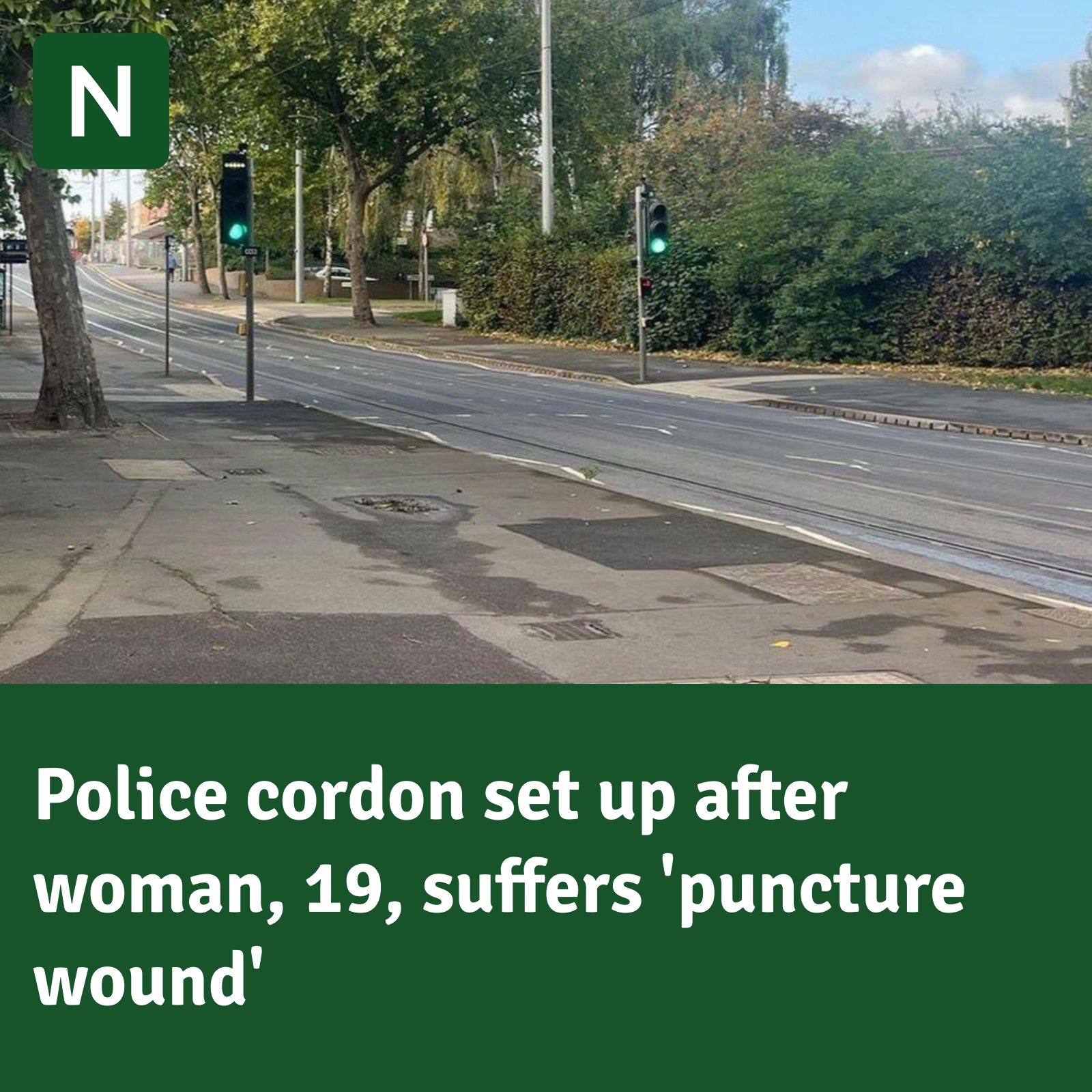 Nottinghamshire - Trams were affected while the cordon was in place ...