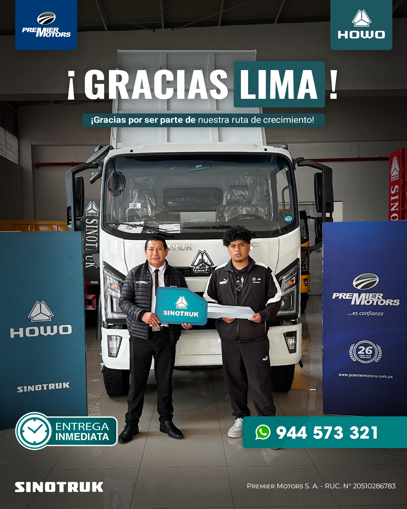 Premier - 🚛 ¡SINOTRUK EN TODO EL PERÚ! 🎉 ¡El progreso no se detiene! 🚛 ...