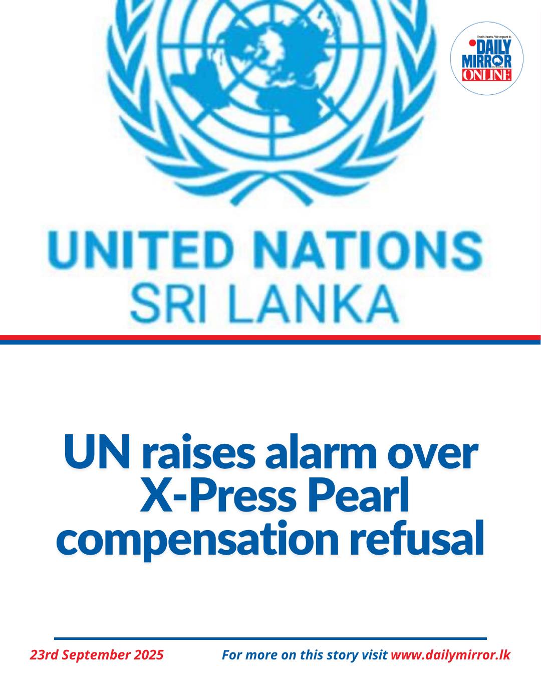 Daily Mirror - The United Nations Office in Sri Lanka has... | Facebook