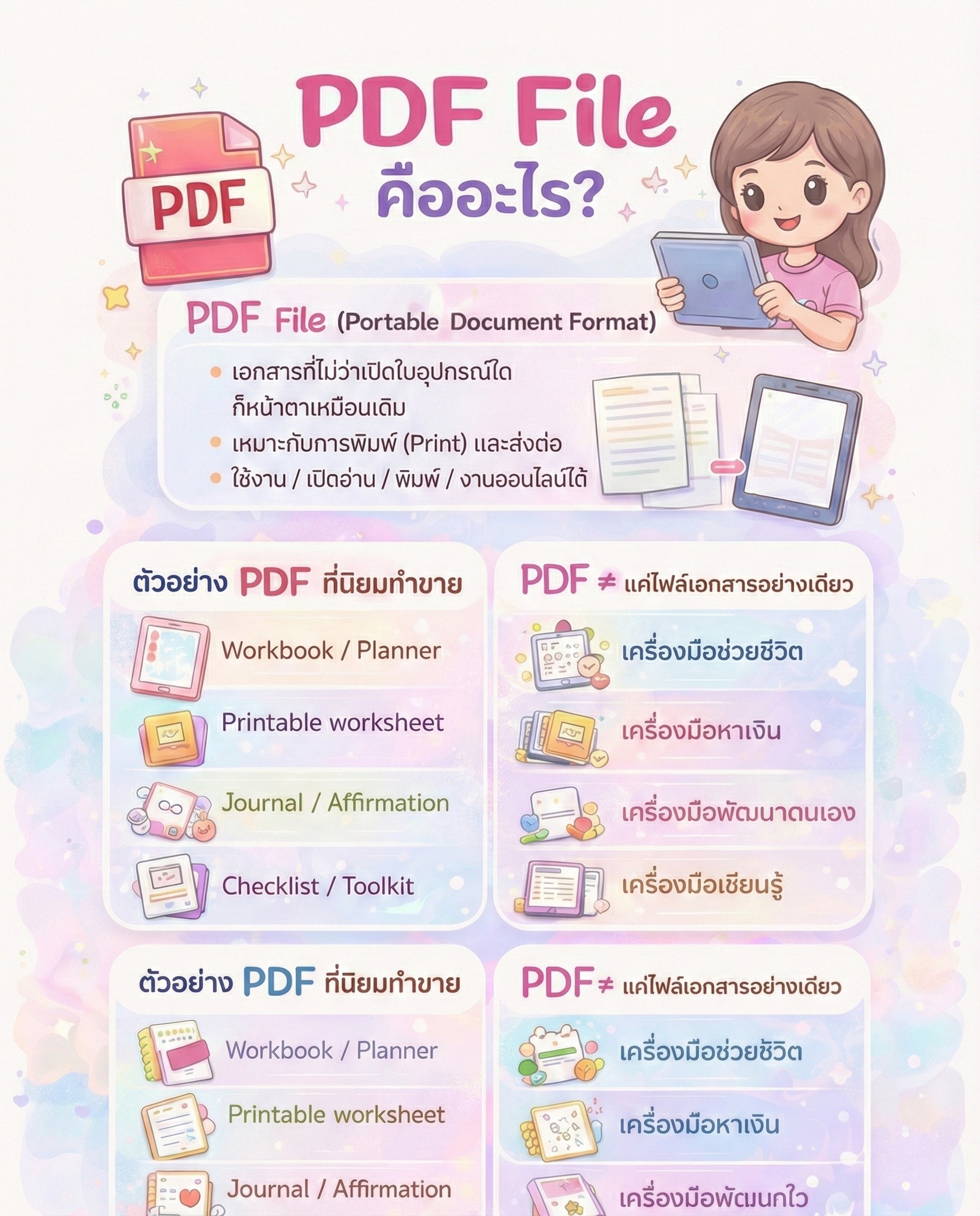 ครูป๊อป - 📄 PDF File คืออะไร (แบบเข้าใจง่ายสุด) PDF (Portable Document ...