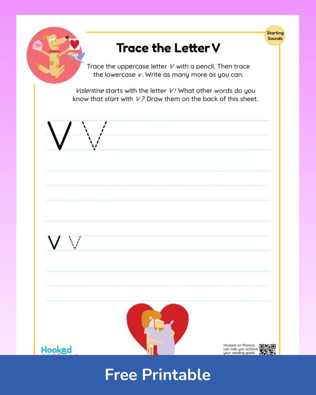 Valentine’s Day letter tracing... - Hooked on Phonics | Facebook