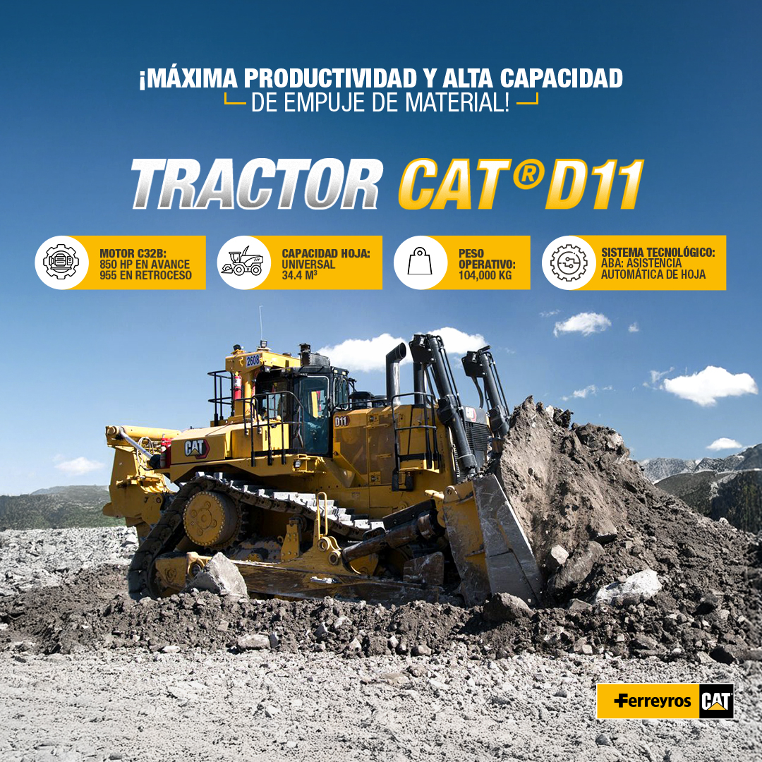 Ferreyros - 💪 El Tractor D11 CAT® está diseñado para superar los ...
