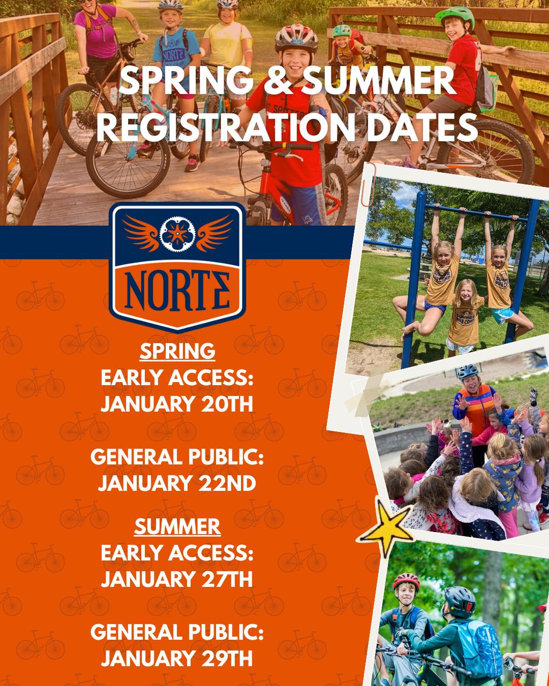 Norte - Spring and Summer program registration dates are... | Facebook