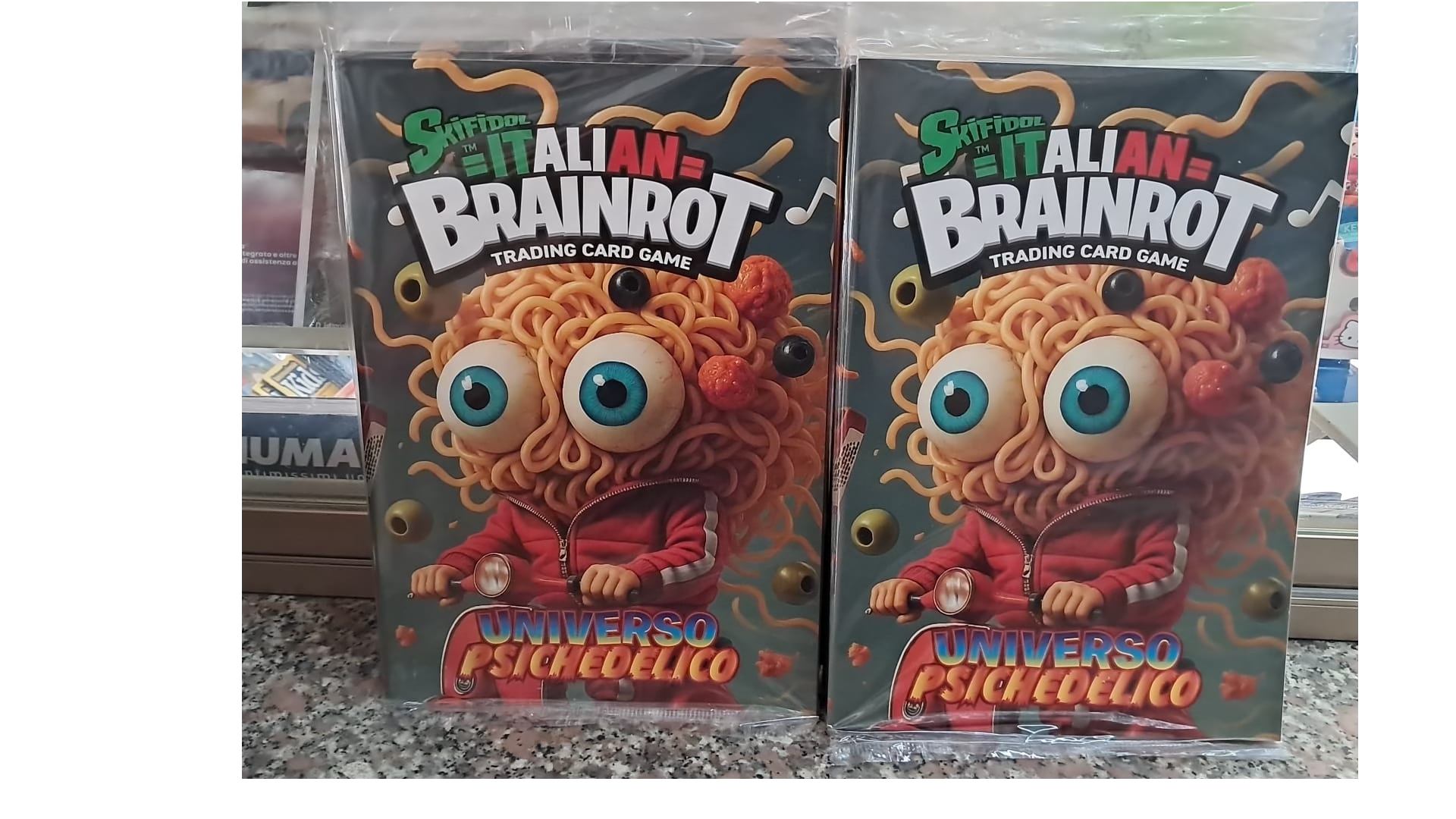 Italian Brainrot – Album Per Carte Da Collezione In Pelle PU Rossa, 50 Pagine Con 400 Tasche, Impermeabile E Portatile, Per Bambini E Adulti