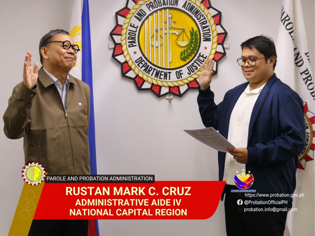 Parole - Congratulations and welcome to the PPA family ADA IV Rustan ...