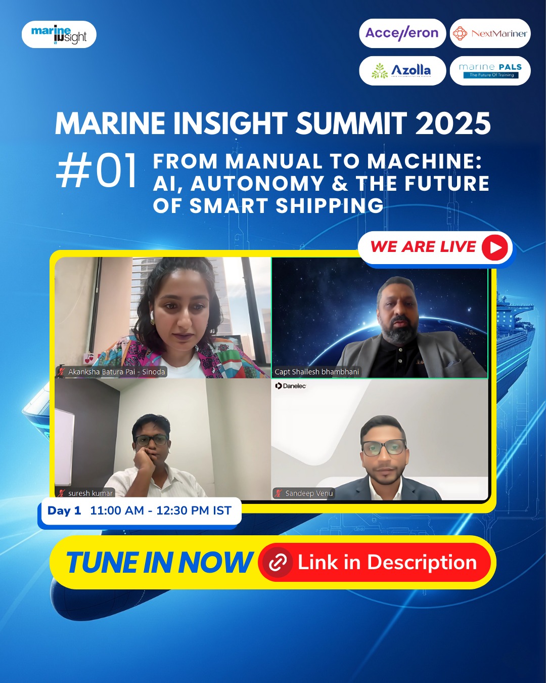 Marine Insight - 🚢 We’re Live! 🎙️ The first panel of the... | Facebook