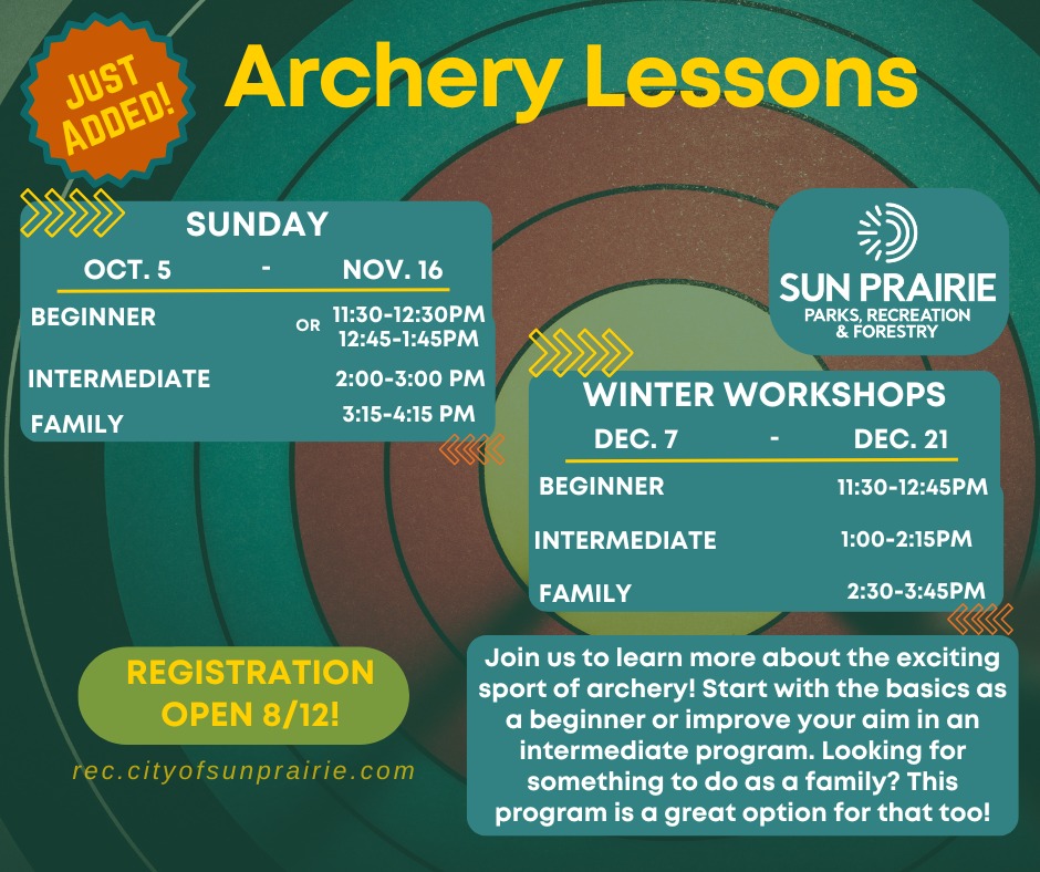 Sun - NEWLY ADDED PROGRAM ALERT! 🎯🏹 Check out these Archery Programs ...