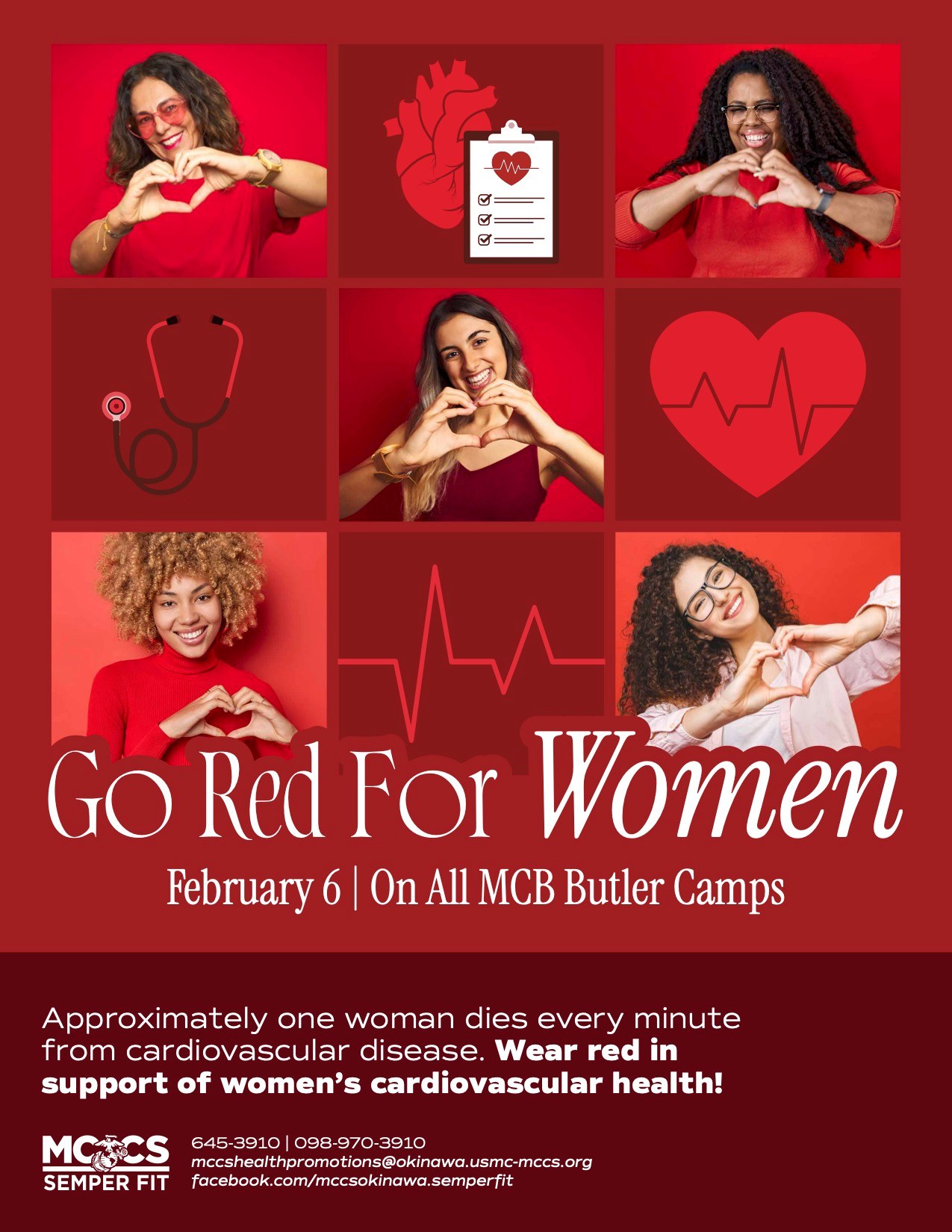 MCCS Okinawa - ️ Go Red for Women – February Awareness... | Facebook