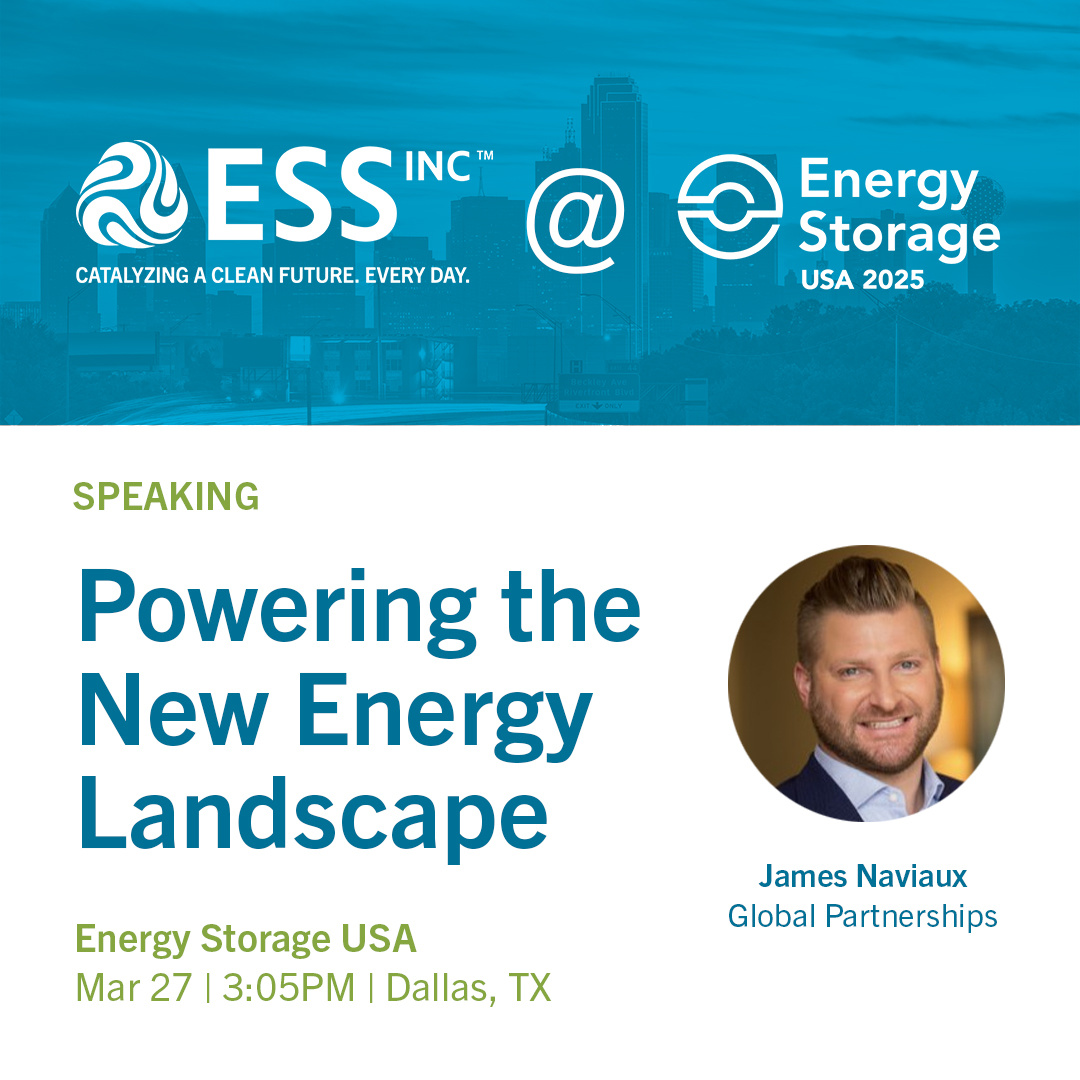 Energy - ESS is pleased to be a part of Energy Storage USA's 2025 ...
