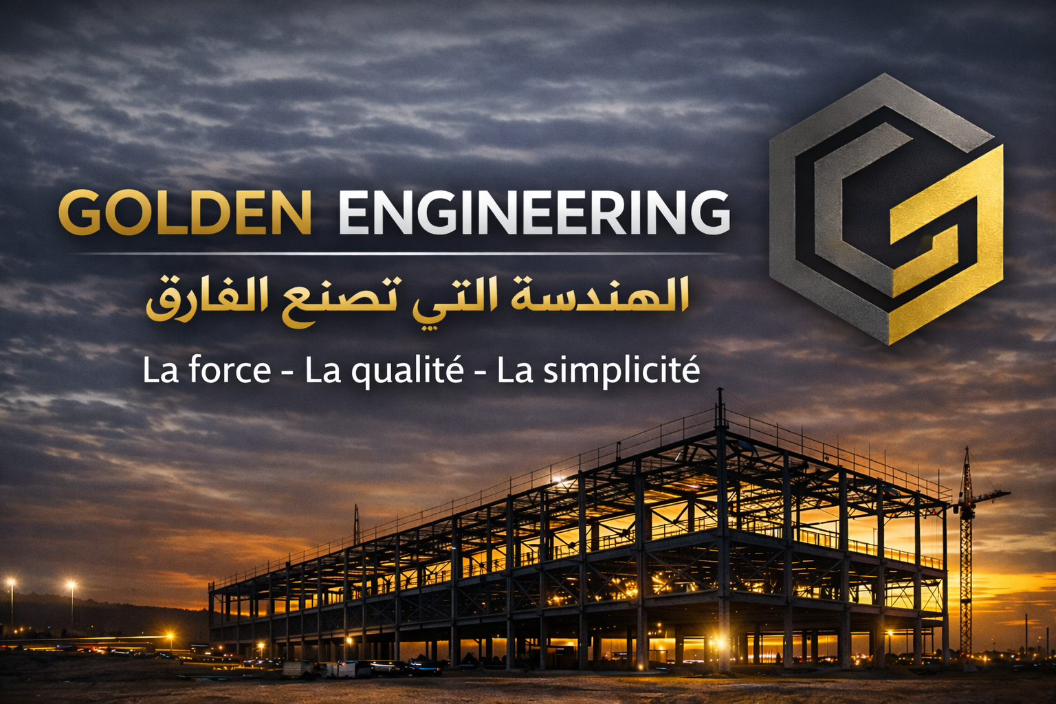 Golden Engineering - Charpente Métallique - | Cité de Boumerdes