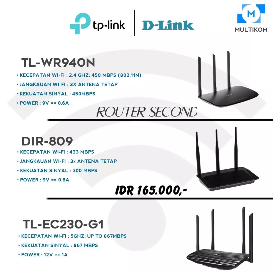 Multikom - ‼️Ready Stock‼️ Router adalah perangkat yang...