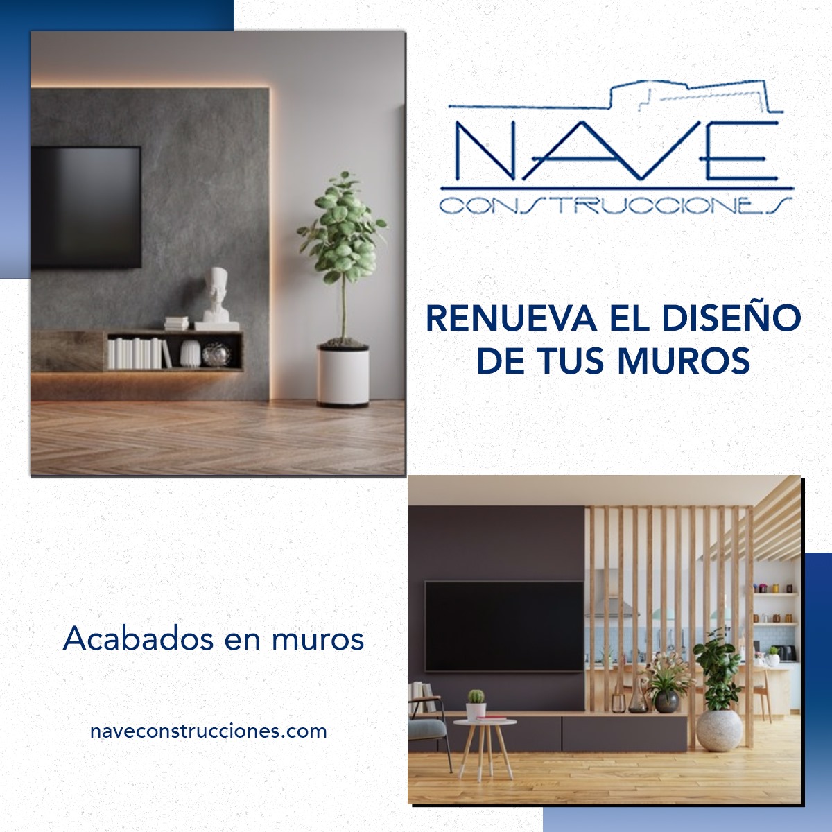 👷Renueva el diseño de tus muros con... - NAVE CONSTRUCCIONES