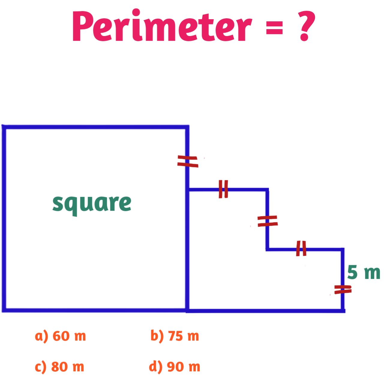 Math - What is the perimeter of this figure? #square #perimeter # ...