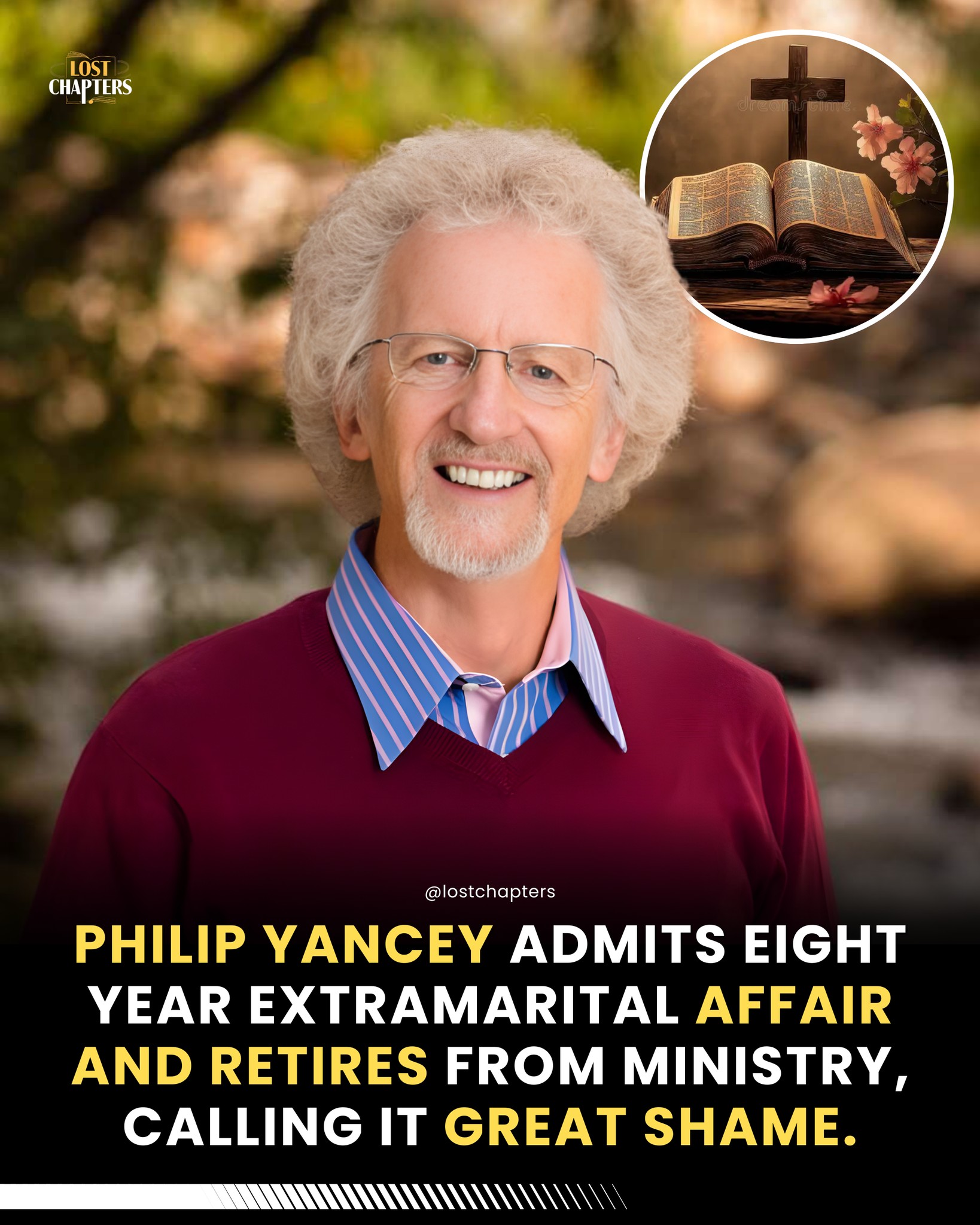 Lost - Christian author Philip Yancey has publicly admitted to an eight ...