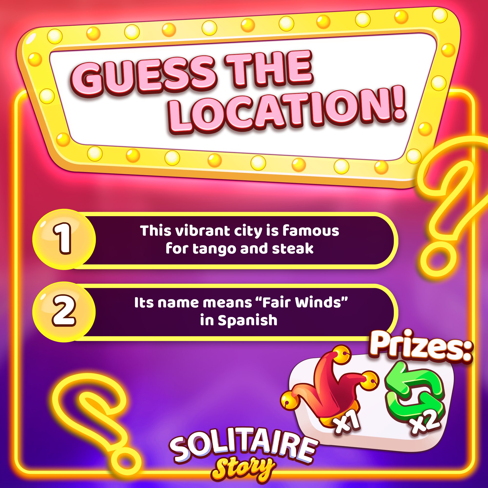 Solitaire - 🧠 Savvy Saturday – Mystery Destination Time! 🧠 🔗 https://fb ...