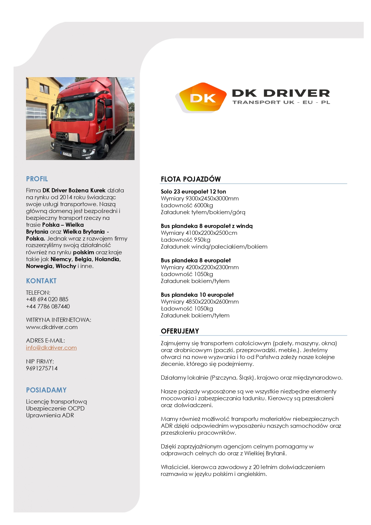 DK Driver Plus LTD