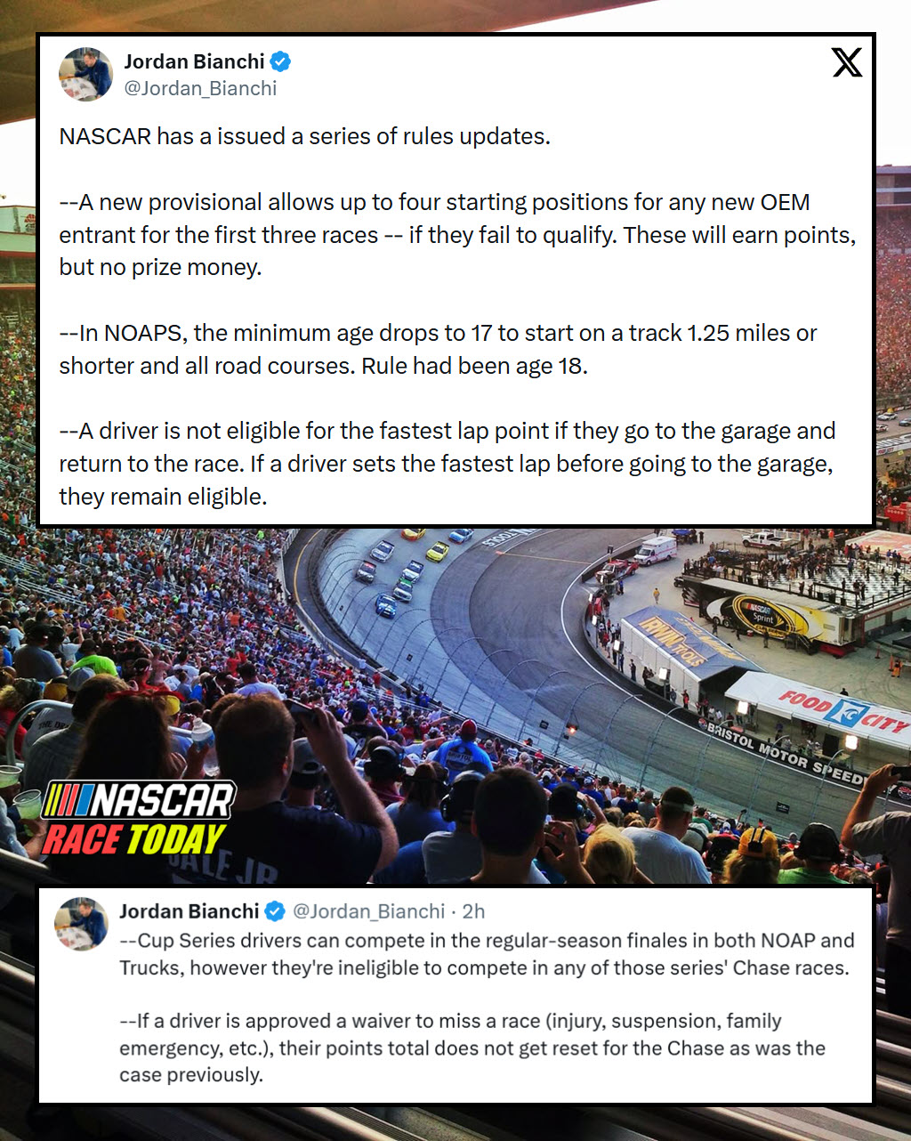 NASCAR has a issued a series of rules... - Nascar Race Today | Facebook