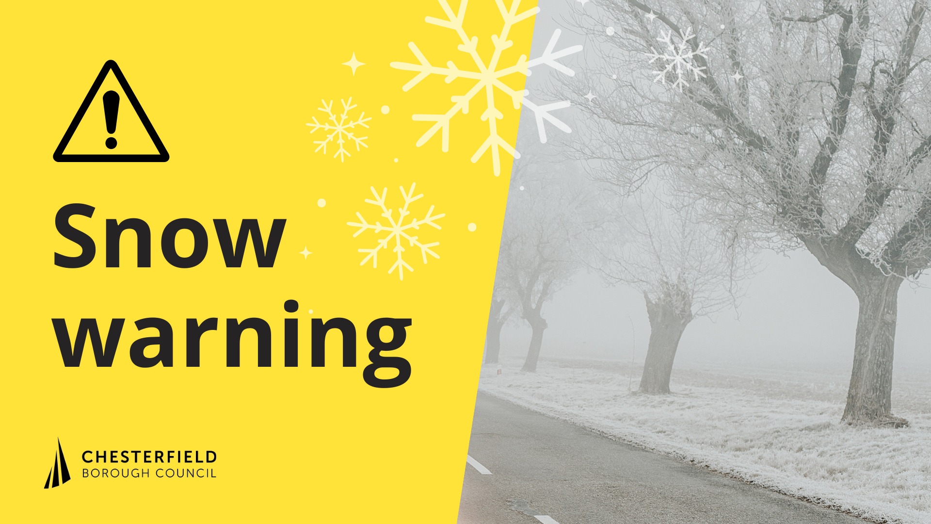 ⚠ Amber weather warning -... - Chesterfield Borough Council | Facebook