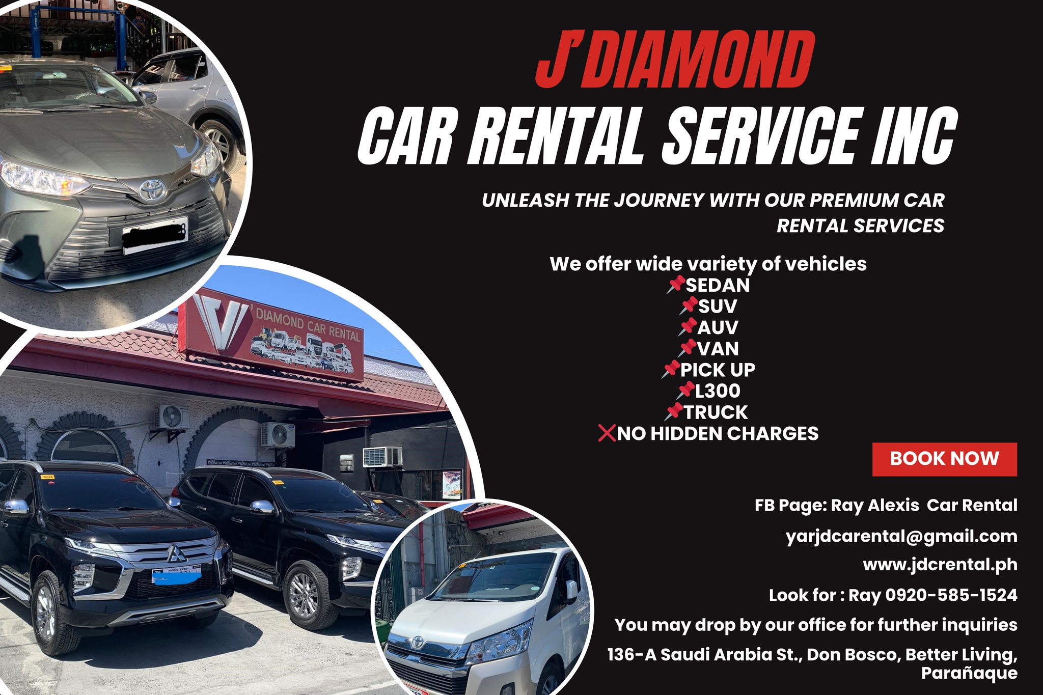 J'Diamond Car Rental Services | Parañaque