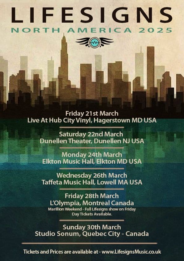 Lifesigns UK tour dates announced