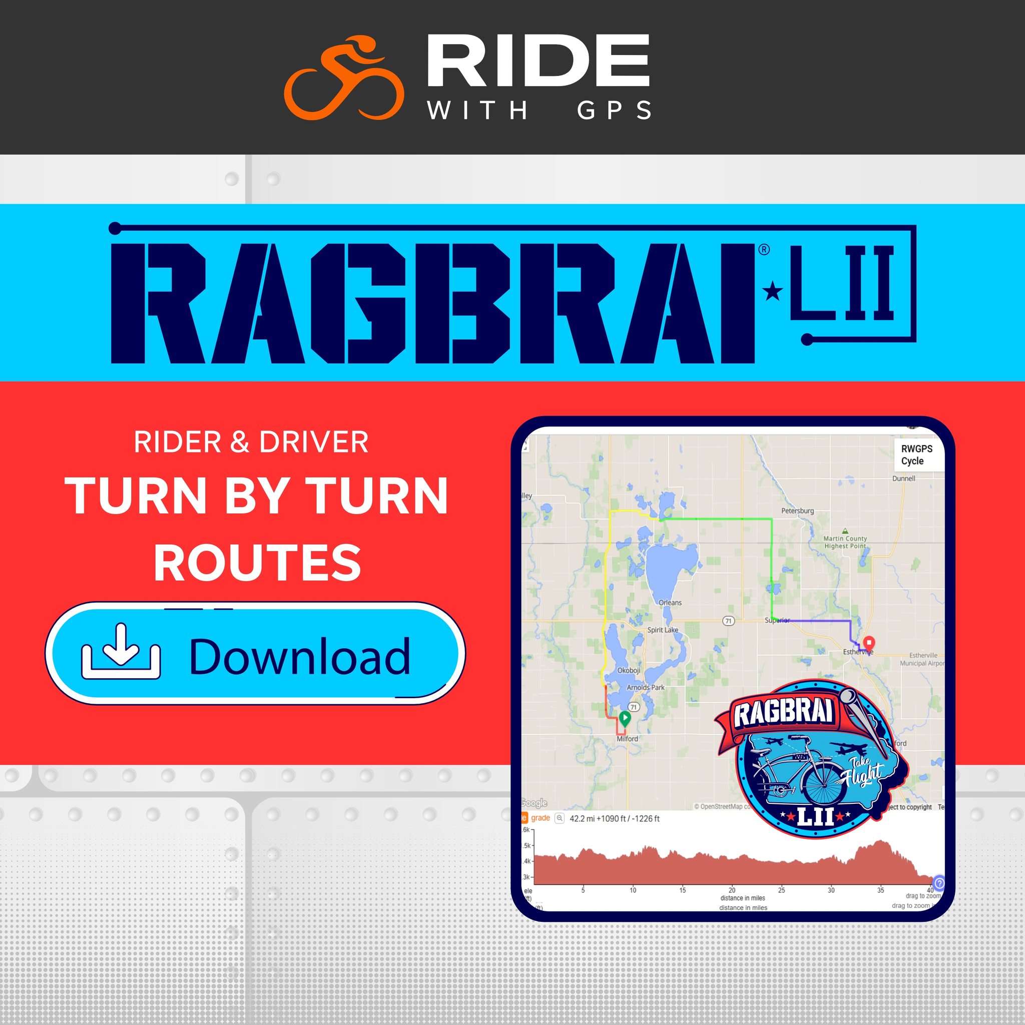RAGBRAI - Your official RAGBRAI LII navigation routes are here, brought ...