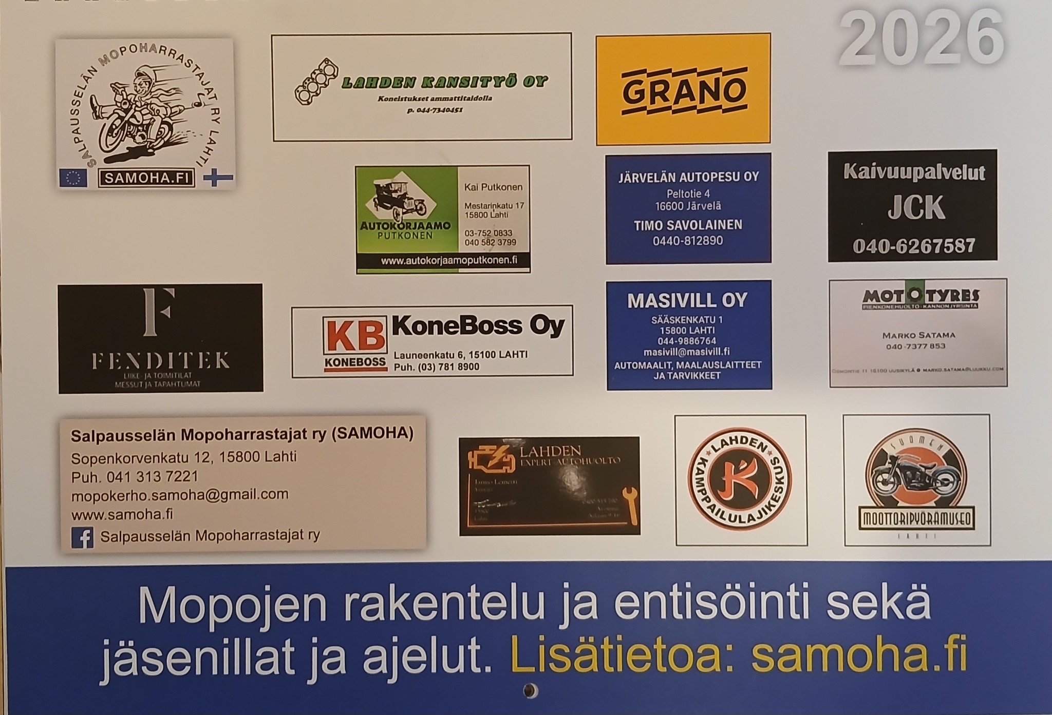 Salpausselän Mopoharrastajat ry - Samoha | Lahti