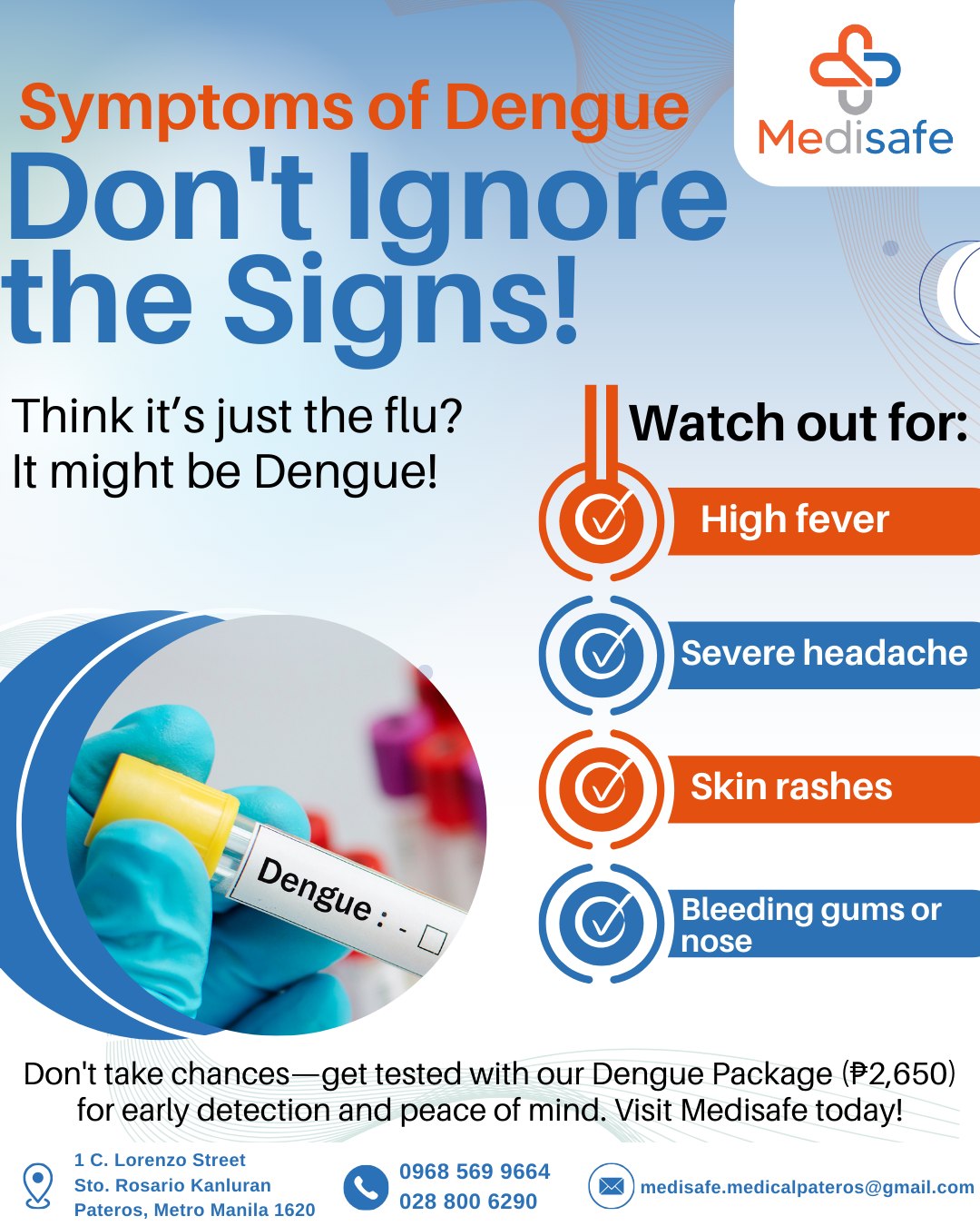 Medisafe - Symptoms of Dengue – Don't Ignore the Signs! Dengue symptoms ...